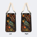 Death Moth Leaf Print - Leather Handbag