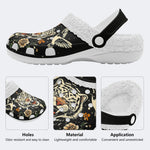 Vintage Tiger Art Print - Fur Lined Slippers/Sandals