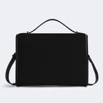 Retro Eclipse Death Moth Print - Leather Satchel Bag