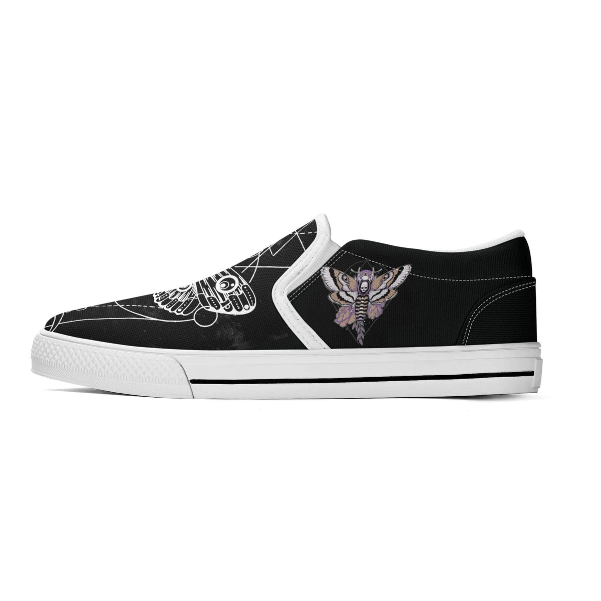 Unisex Death Moth&amp;Skull - Slipper 