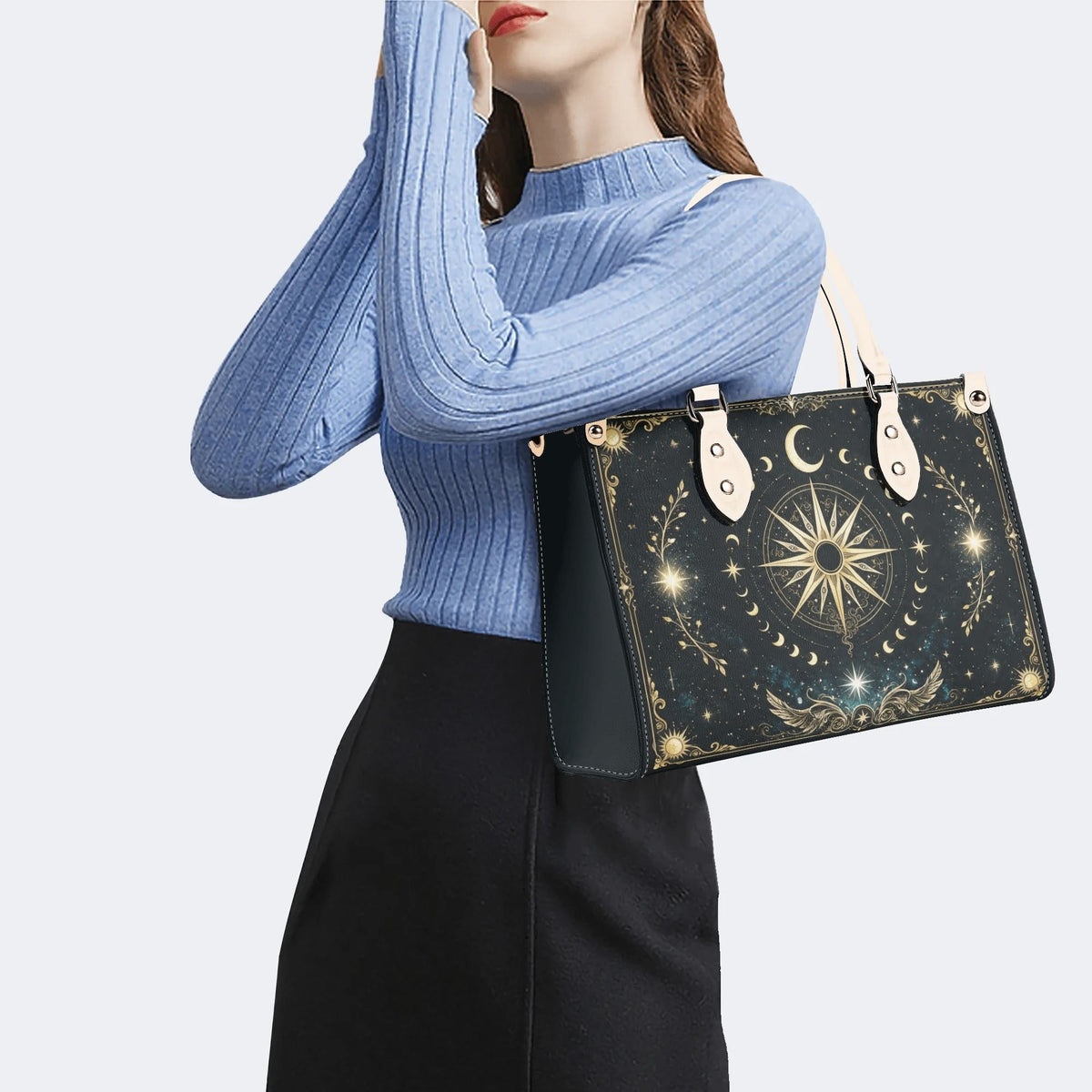 Star Compass Wing Print Handbag Factory Direct Sales