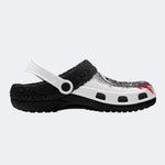 Dark Blood Skeleton - Fur Lined Slippers/Sandals