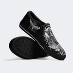 Surreal Death Moth&Skull - Slip On Shoes