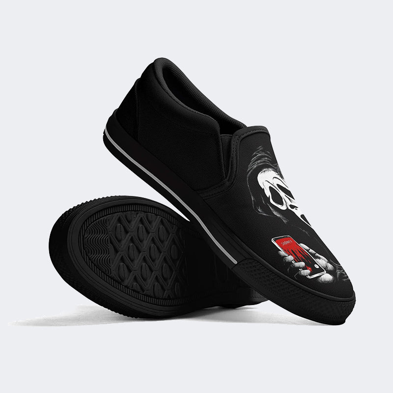 Scream The Grim Reaper Is Coming - Slip On Shoes