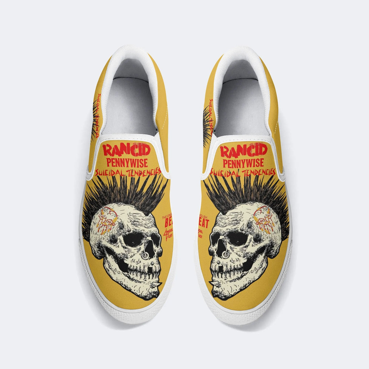 Rancid Skull Print - Slip On Shoes