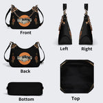 Trust No One Snake Print - Leather Crossbody Bag