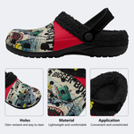 Jaws Retro Poster Unisex Classic - Fur Lined Slippers/Sandals