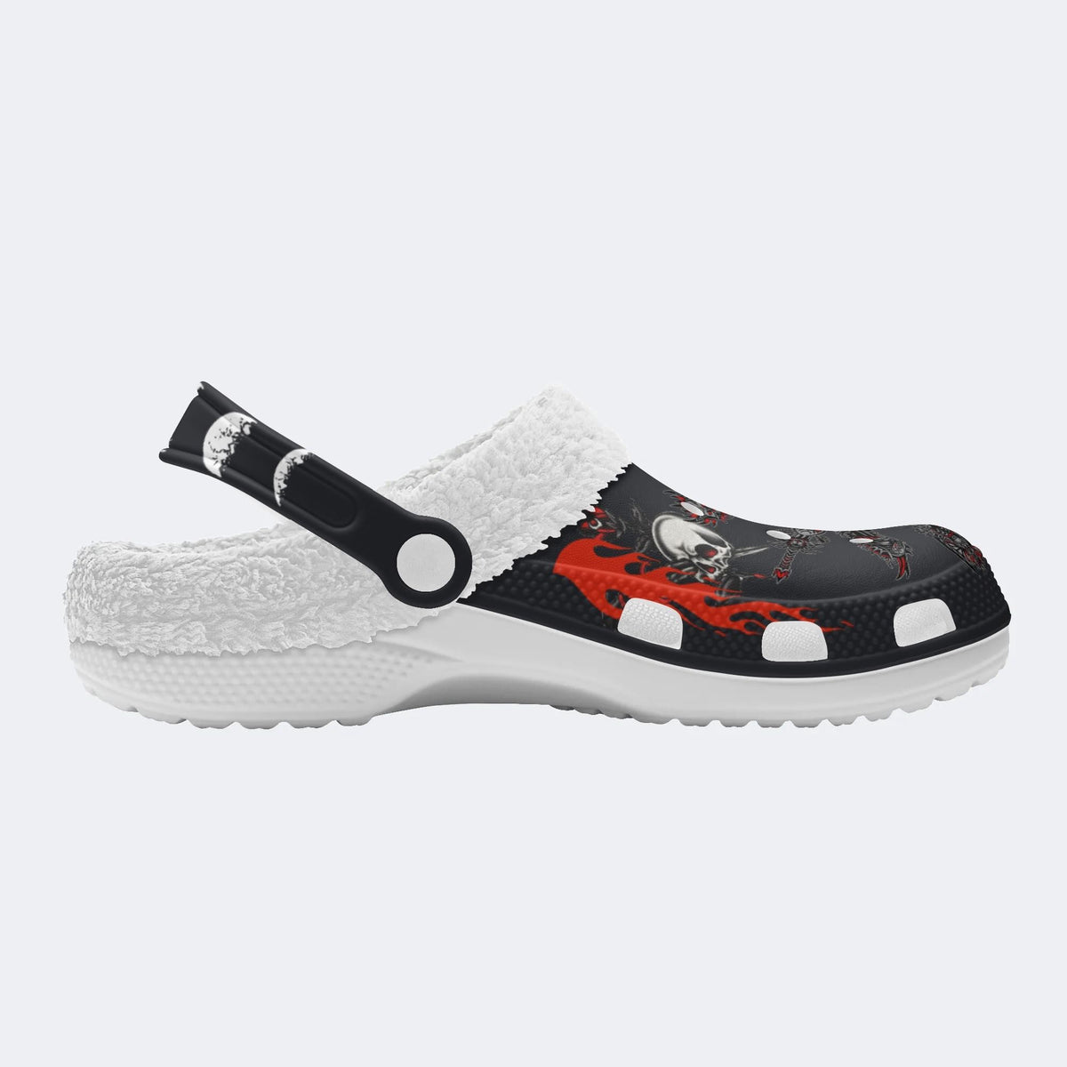 Unisex Warrior Print - Fur Lined Slippers/Sandals