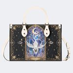 Swan Stained Glass Print Handbag Factory Direct Sales
