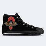 Surreale Todesmotte&amp;Totenkopf - High Top Canvas