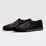 Dragon Print Slip On Shoes