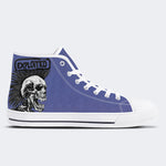 Unisex Lustiger Totenkopf Kunst Illustration Druck - High Top Canvas