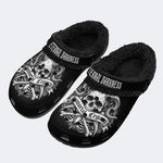 Dark Eternal Skull - Fur Lined Slippers/Sandals