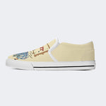 Retro Funny Art Print Childhood Ruined - Slip On Shoes