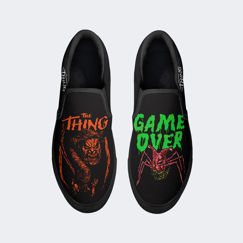 Unisex Horror Print - Slip On Shoes