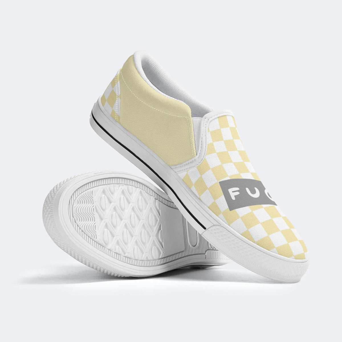 Unisex Bad Chicken Print - Slip On Shoes