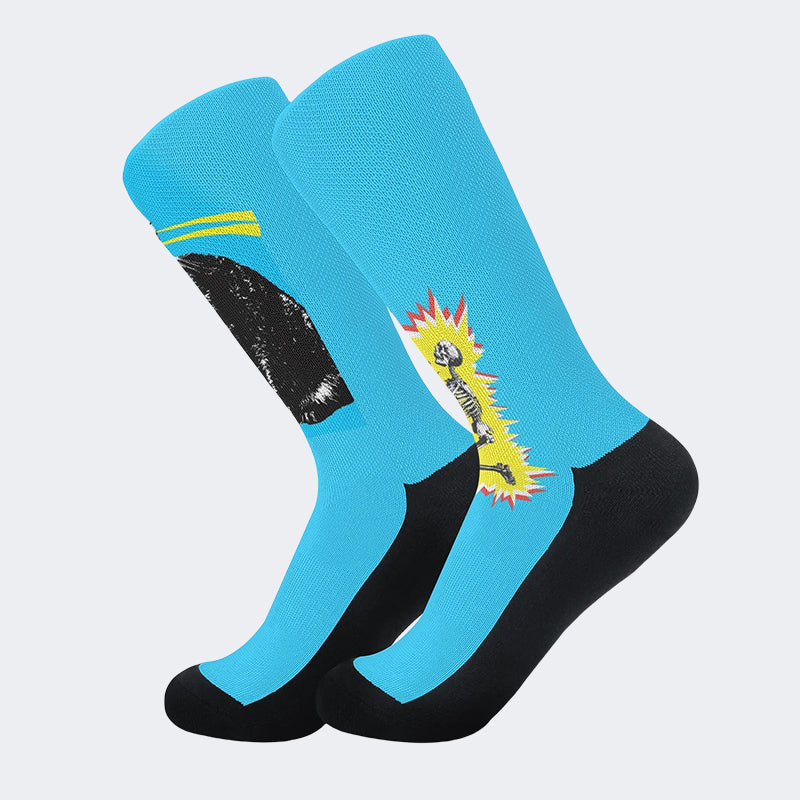 Cat Death Ray Art - Crew Socks