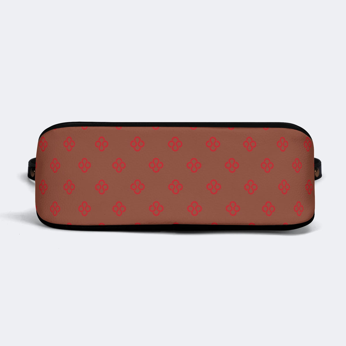 Classic Death Moth Vintage Print - Leather Crossbody Bag