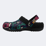 Skull Poison Ivy - Fur Lined Slippers/Sandals