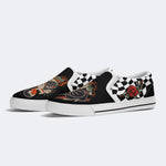 Japanese Frog And Panther Print - Slip On Shoes