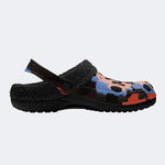 Punk Splash Skulls - Fur Lined Slippers/Sandals
