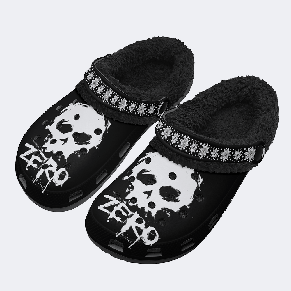 Zero Skull Art Classic - Fur Lined Slippers/Sandals