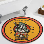 Old School Rock Frog Print - Floor Mat