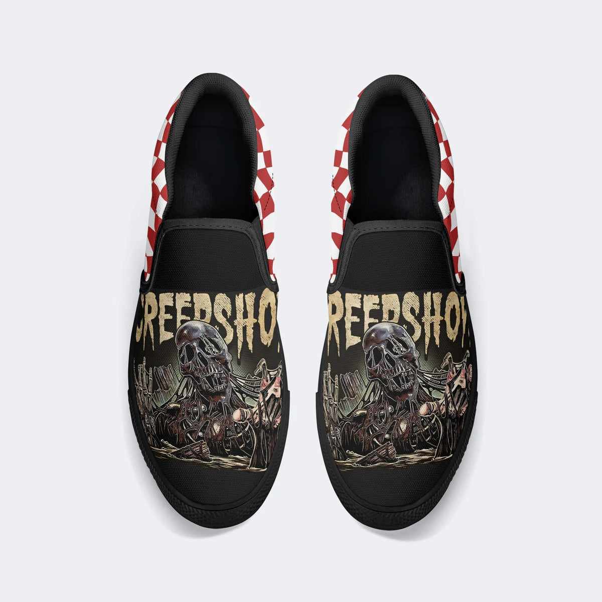 Unisex Horror Movie Print - Slip On Shoes