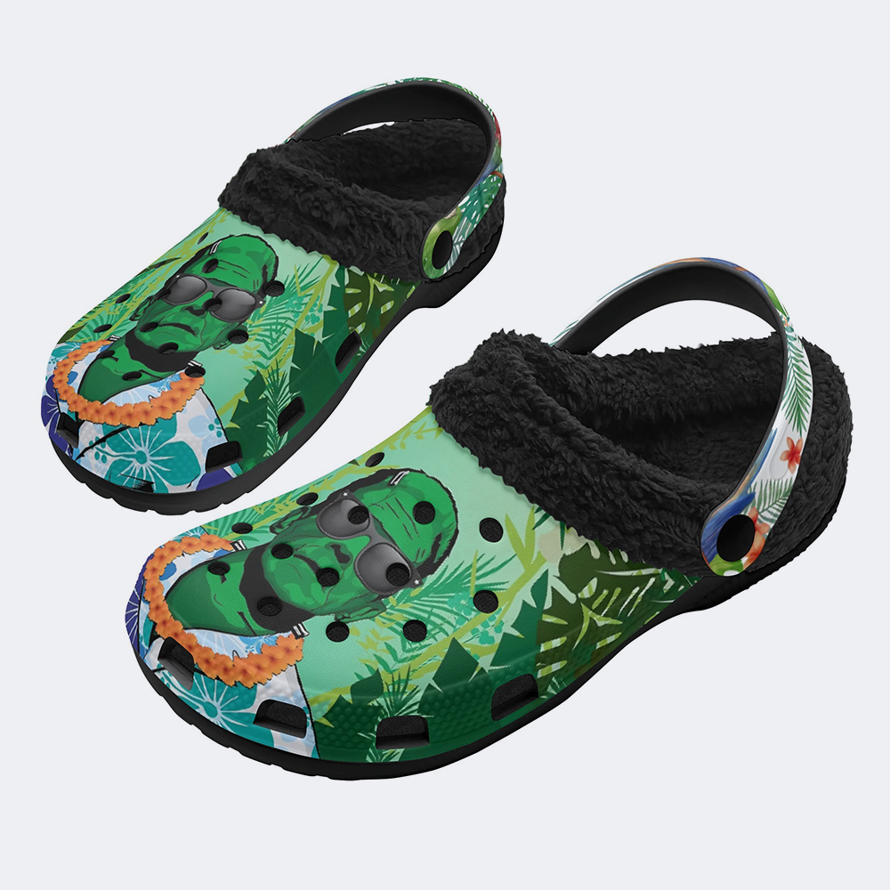 Halloween Monster Unisex Classic - Fur Lined Slippers/Sandals