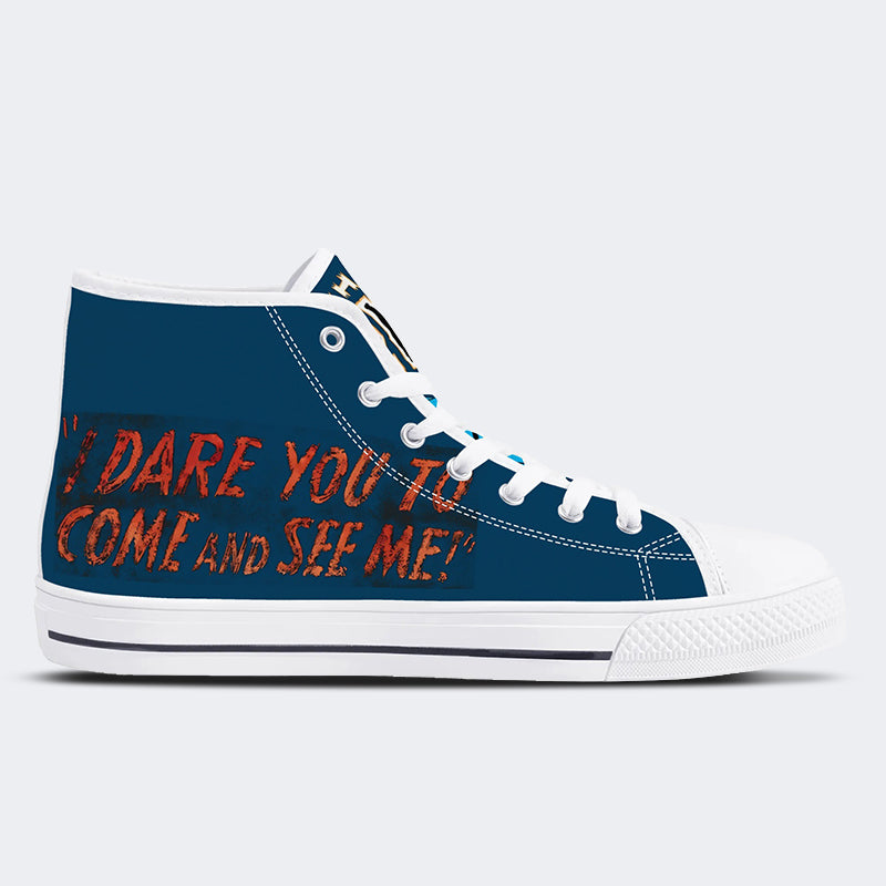 Unisex – Retro-Rock-Druck – High Top aus Canvas