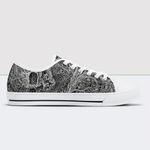 Cover for Caecus Skull Low Top Canvas Shoes