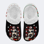 Horror Print - Fur Lined Slippers