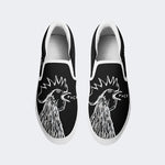 Unisex Bad Chicken Print - Slip On Shoes