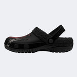 Dark Bone Heart - Fur Lined Slippers/Sandals