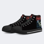 Unisex Vintage Horror Graphic - High Top Canvas