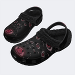 Unisex Evil Eyes Print - Fur Lined Slippers