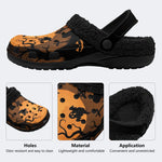 Gothic Spooky Halloween Moon - Fur Lined Slippers/Sandals