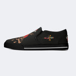 Vintage Death Moth Print - Slip On Shoes