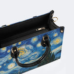 Starry Night Cypress Tree Print Handbag Factory Direct Sales