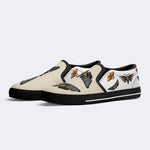 Death Skull Moth Print - Slip On Shoes