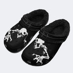 Creepy Skeleton Pulse - Fur Lined Slippers/Sandals