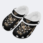 Golden Eagle Print - Fur Lined Slippers