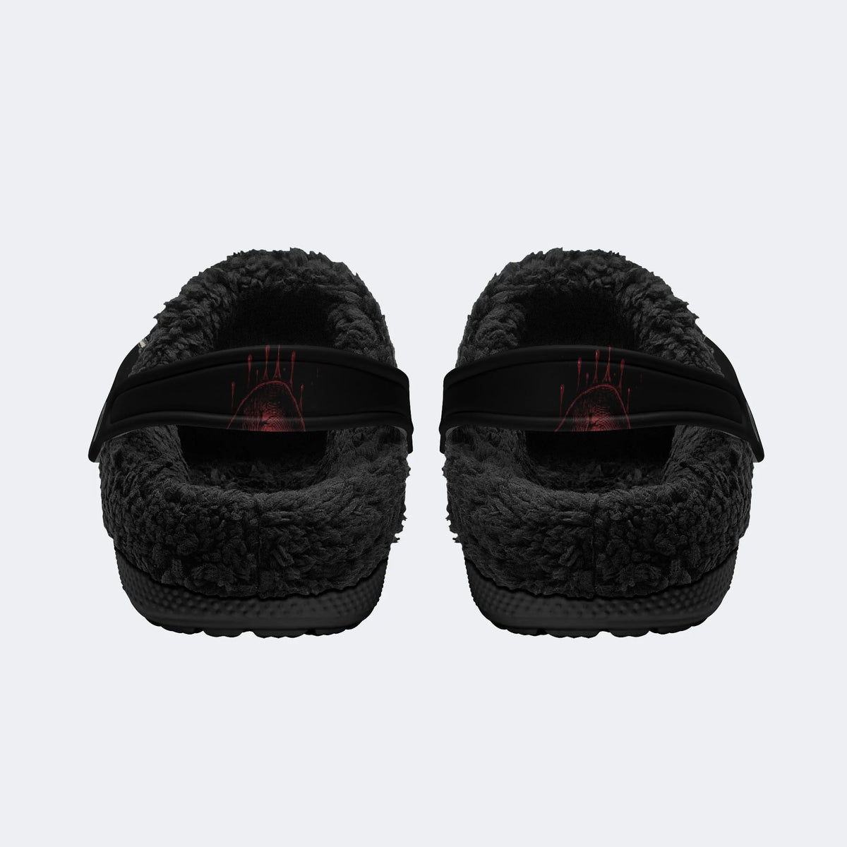 Dark Bone Heart - Fur Lined Slippers/Sandals