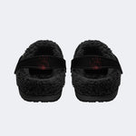 Dark Bone Heart - Fur Lined Slippers/Sandals