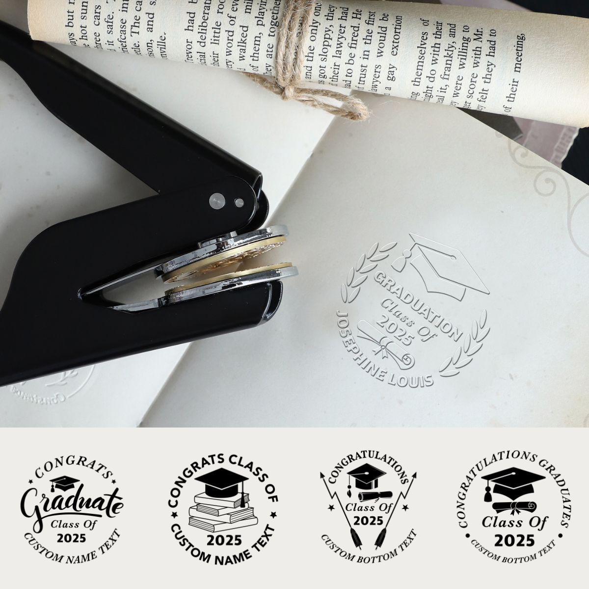 Graduation Season Custom Book Embosser