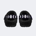 Grim Cowboy Skull Print - Fur Lined Slippers/Sandals