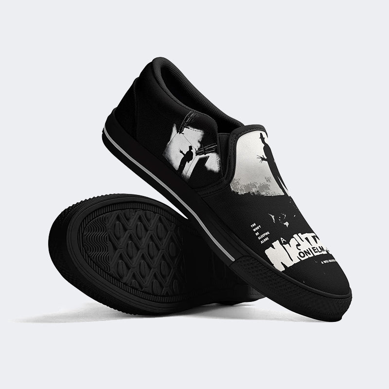 Unisex Horror Print - Slip On Shoes