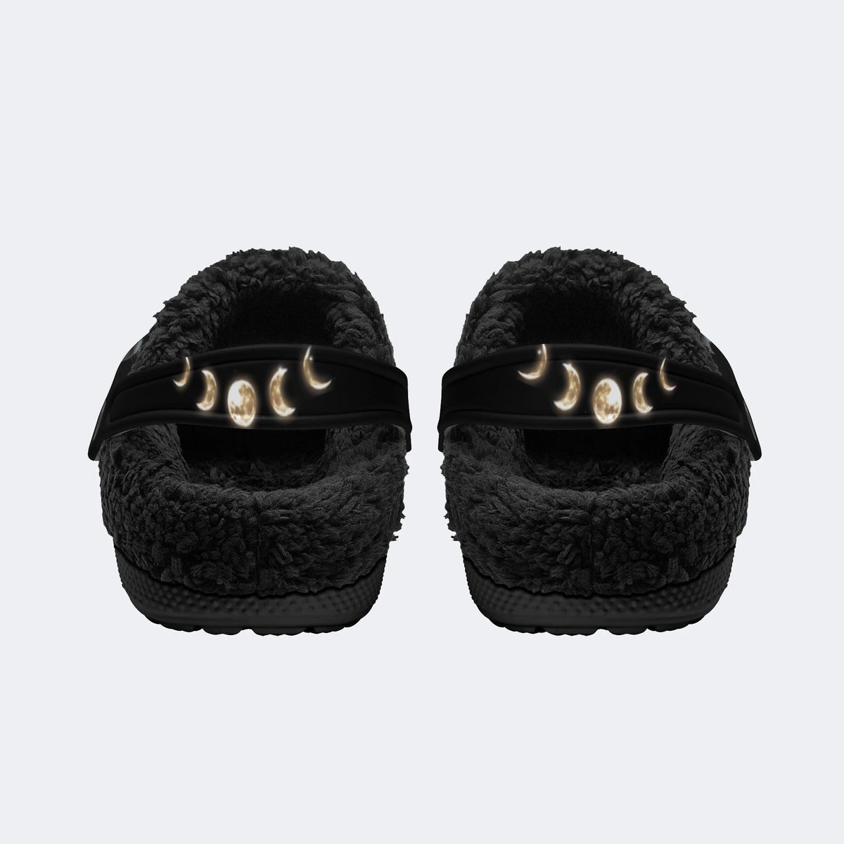 Floral Moth Print - Fur Lined Slippers/Sandals