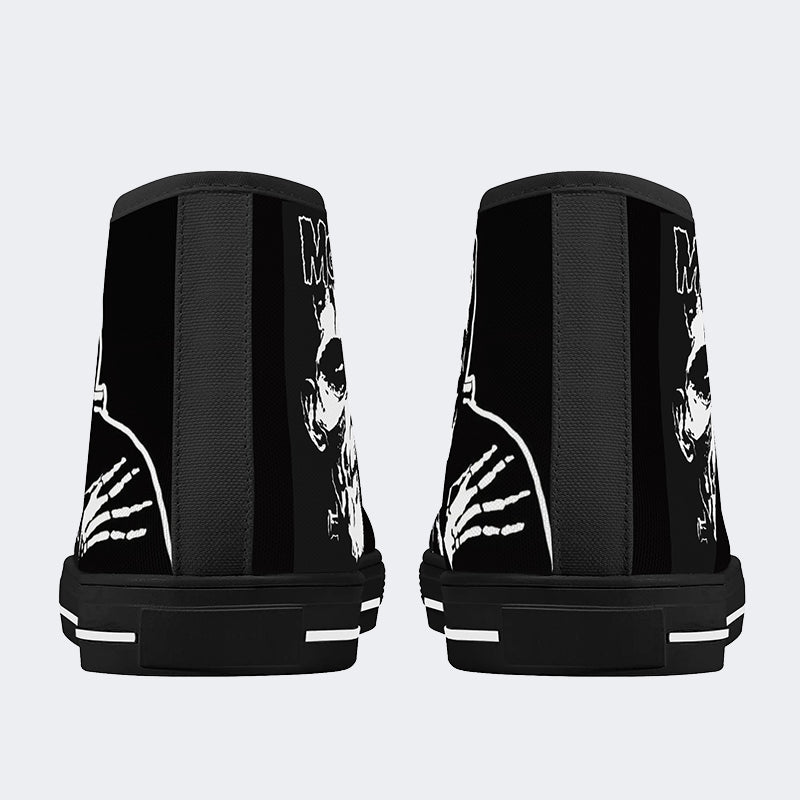 Unisex Monster Skull - High Top aus Canvas