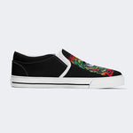 Unisex Retro Rock Print - Slip On Shoes